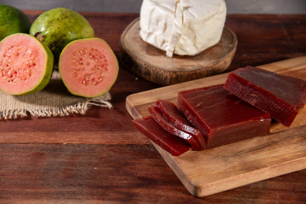 istock guava sweet with Minas cheese on rustic wooden background 1743179712