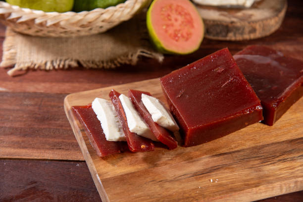 istock guava sweet with Minas cheese on rustic wooden background 1743180237