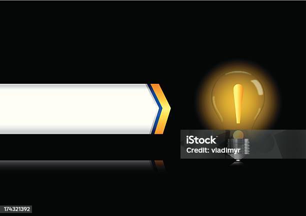 Lâmpada De Luz Com Atenção No Interior - Arte vetorial de stock e mais imagens de Cabo - Cabo, Clip Art, Combustíveis e Geração de Energia