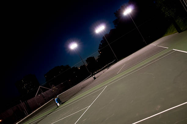 istock Tennis Court at Night 174324441