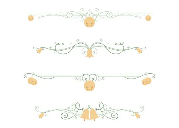 Vector illustration of Bells dividers