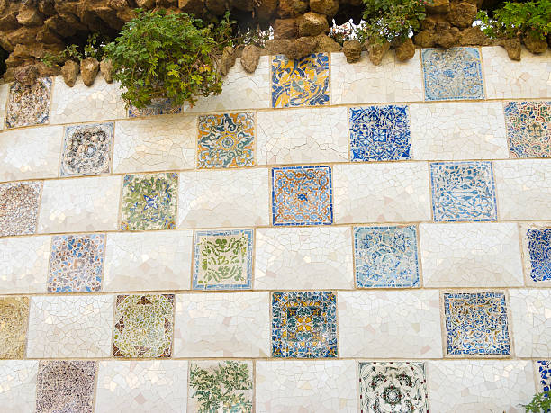 istock Background of Antonio Gaudi mosaics 174327964