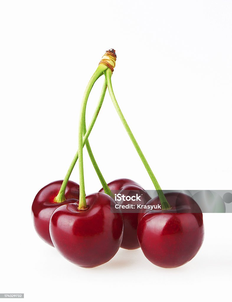 Cherry Cherry isolated on white background Berry Fruit Stock Photo