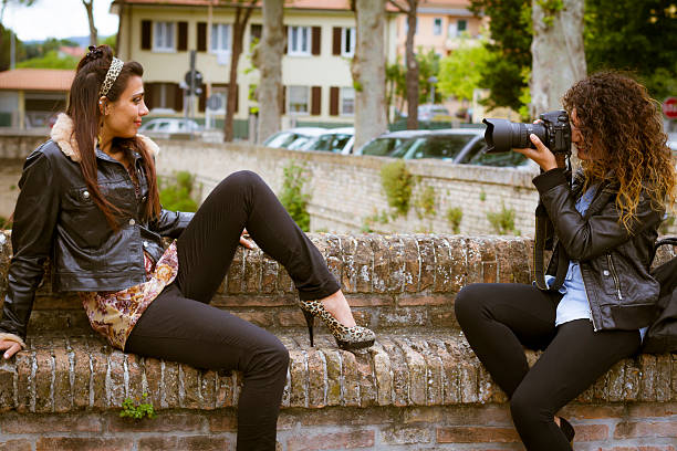 istock Female Photographer and model 174329932