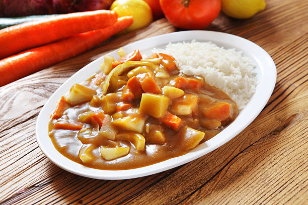 caril de arroz - tomato curry imagens e fotografias de stock
