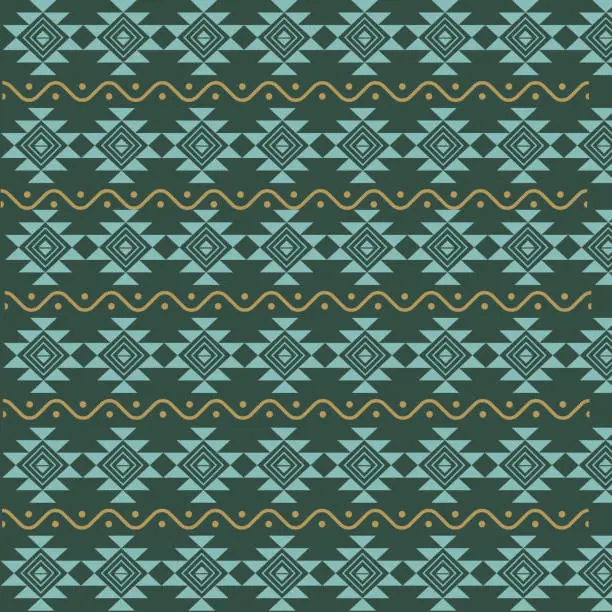 Vector illustration of Aztec pattern set geometric background abstract bundle art