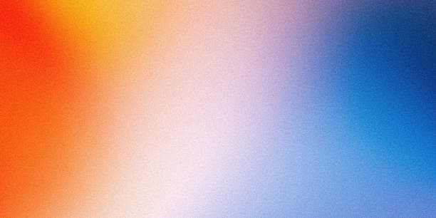 istock Grainy color gradient background orange purple blue yellow abstract noise texture retro banner backdrop 1743343110