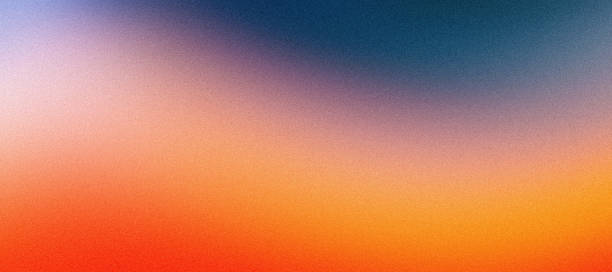 istock Abstract background grainy orange purple abstract noise texture pink red blue retro gradient banner 1743343117
