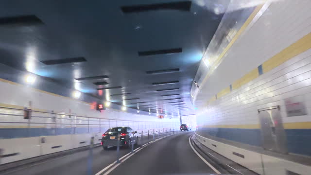 Driving through midtown tunnel