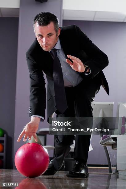 Businessman Bowling Series Stock Photo - Download Image Now - Ten Pin Bowling, Businessman, Business Person