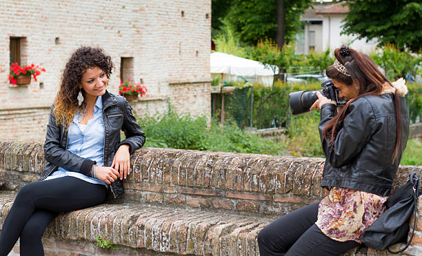 Female Photographer and model
