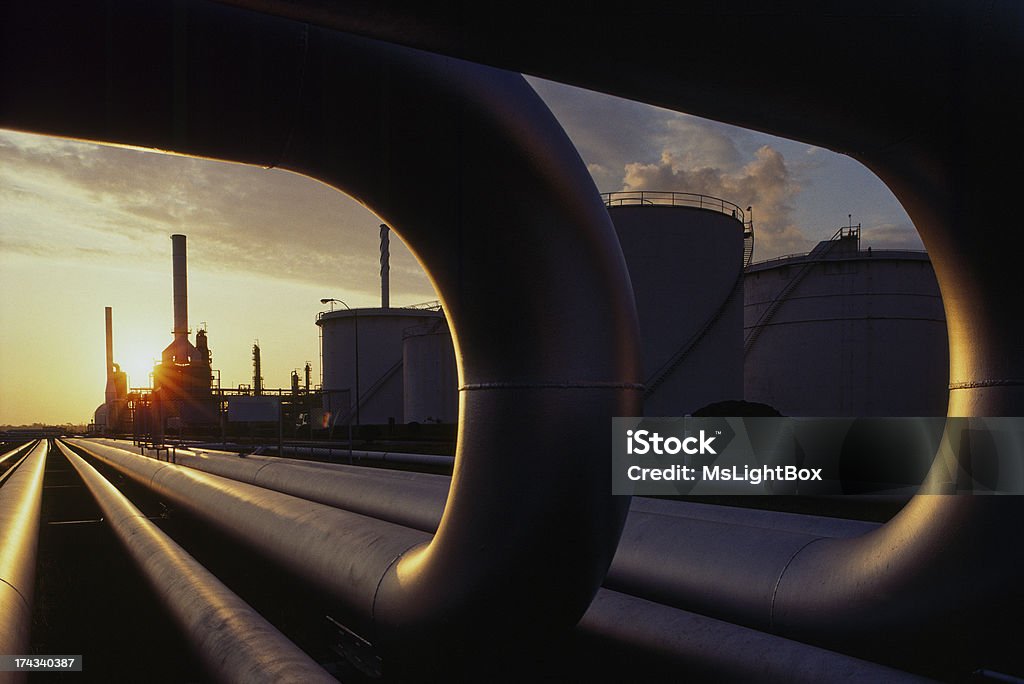 Indústria Petrolífera - Royalty-free Gás natural Foto de stock