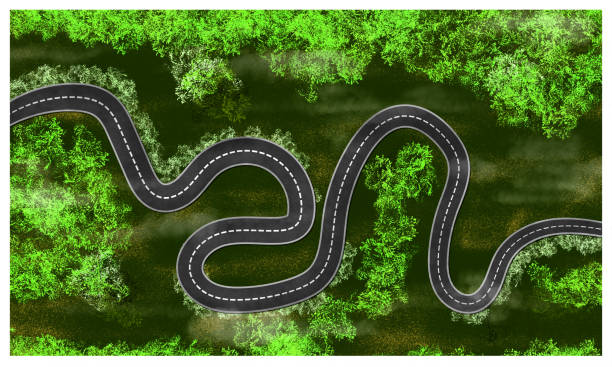 istock highway illustration in the middle of the forest 1743420426