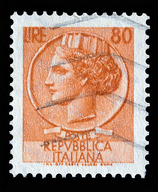 istock Italy postage stamp Turrita serie. 80 Lire 174349178