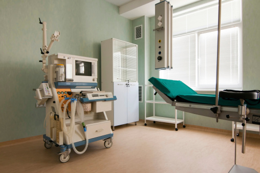 Therapeutic and diagnostic rooms with medical equipment