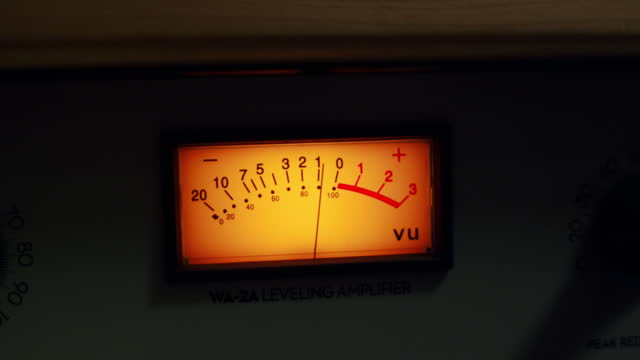 Preamplifier Levels At Recording Studio Session 4K 24FPS