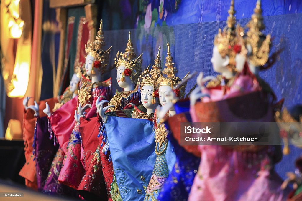 Tradycyjny tajski Teatr lalkowy - Zbiór zdjęć royalty-free (Kultura tajska)
