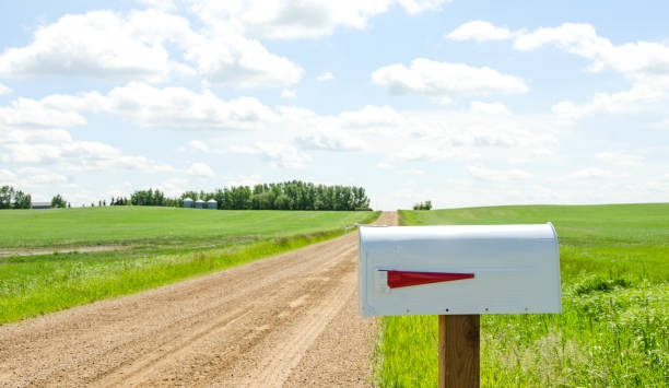istock White Mailbox and Country Road 174355890