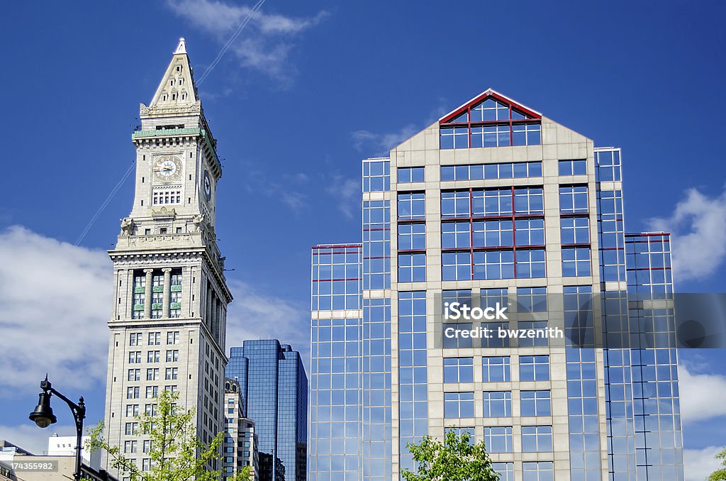 Custom House Tower, Boston - Zbiór zdjęć royalty-free (Architektura)