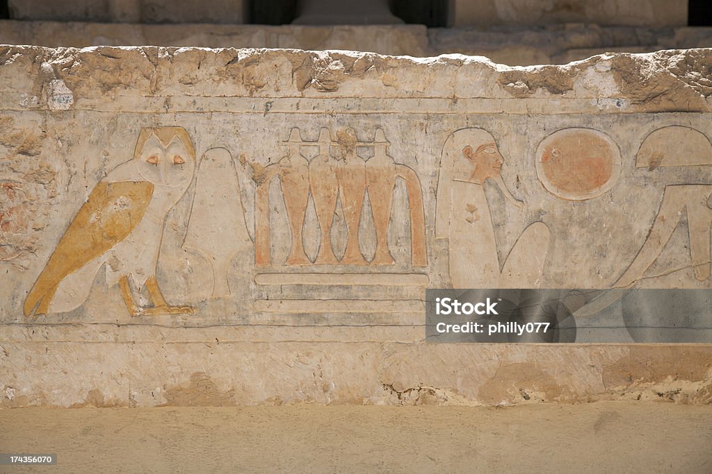 Egipto Hieroglyphs: Templo de Hatshepsut - Royalty-free Adulto Foto de stock