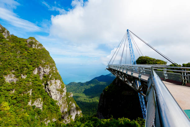 美しいランカウイのスカイブリッジの - tropical rainforest elevated walkway pulau langkawi malaysia ストックフォトと画像