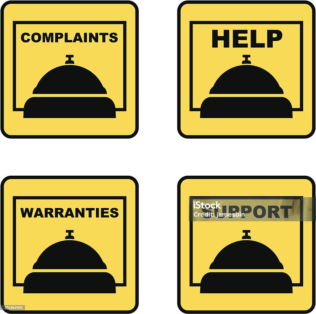 Call Bell Sticker Call Bell Stock Illustration - Download Image Now - Assistance, Bell ...
