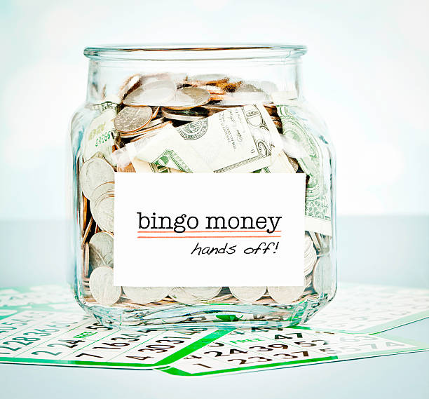 istock Savings Jar with Bingo Money 174362749
