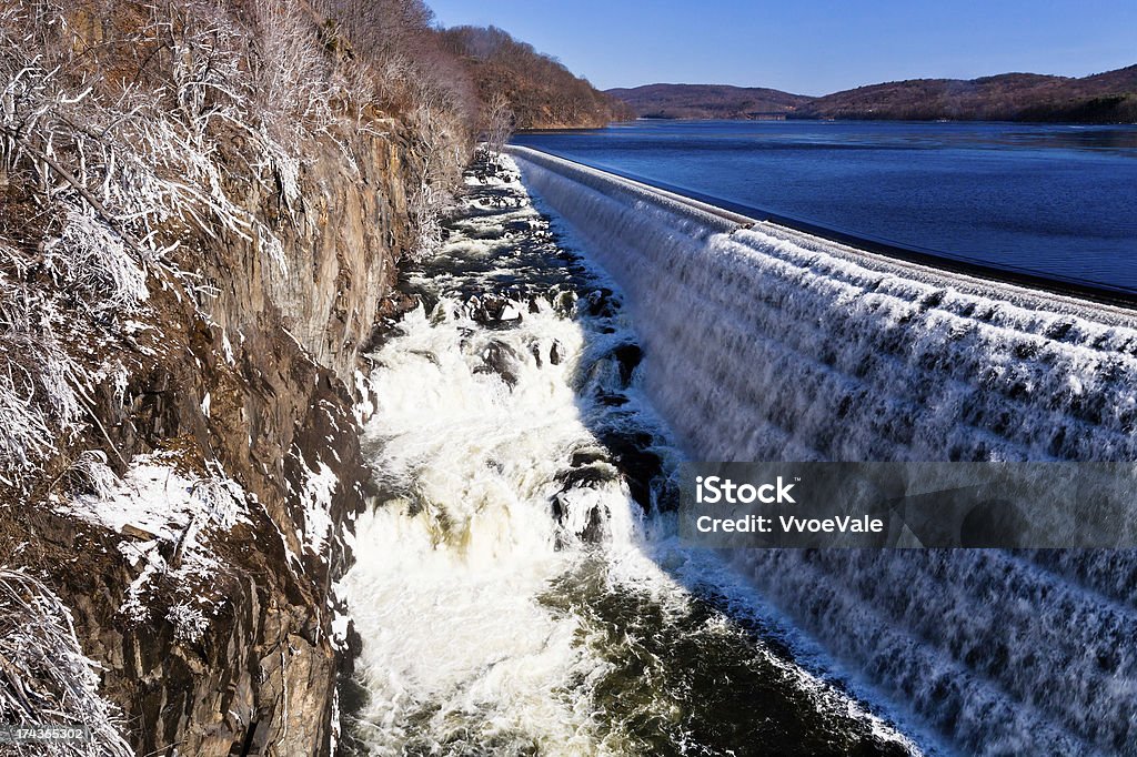 Rivière cascade sur le Barrage de Croton - Photo de Architecture libre de droits