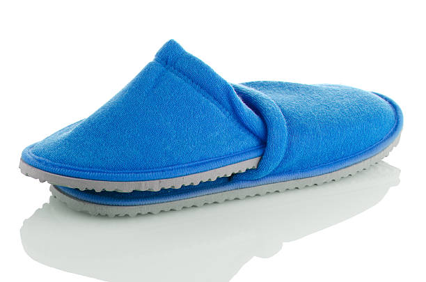 istock Pair of blue slippers 174365984