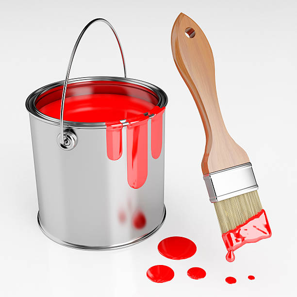 istock Can of red paint 174367473