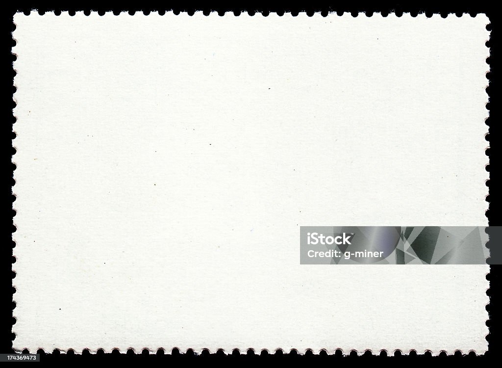 Vuoto Francobollo postale - Foto stock royalty-free di Cartolina postale