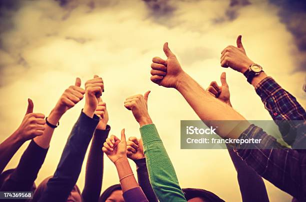 Multiracial Adult Thumbs Up Stock Photo - Download Image Now - Chinese Culture, Chinese Ethnicity, Incentive