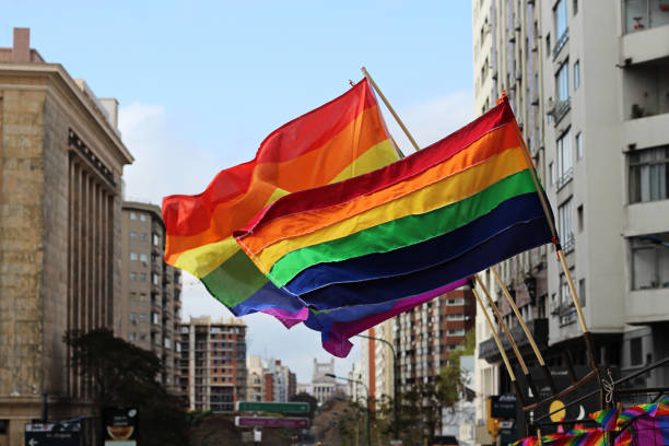 istock LGBT flags flying in the city 1743704764
