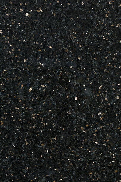 Close up of black galaxy granite building material