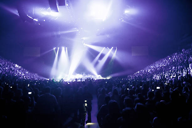 Big Live Music Concert stock photo
