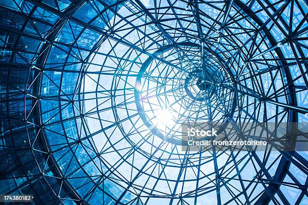 Abstract Blue Architecture Stock Photo - Download Image Now - Blue, Building Exterior, Business