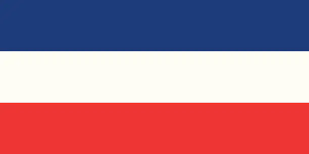 Vector illustration of Flag of Serbia and Montenegro