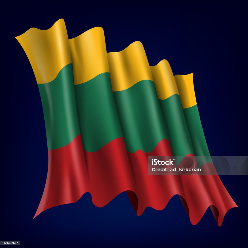 Lithuania, Lithuanian Flag Lithuanian Flag, (Vector) Activity stock vector