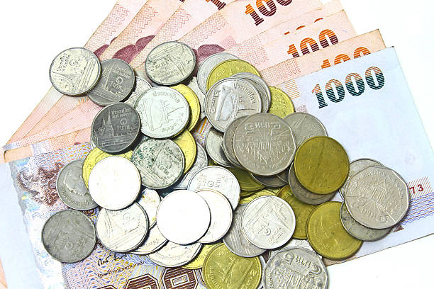 istock Thailand paper currency and coins 174383014