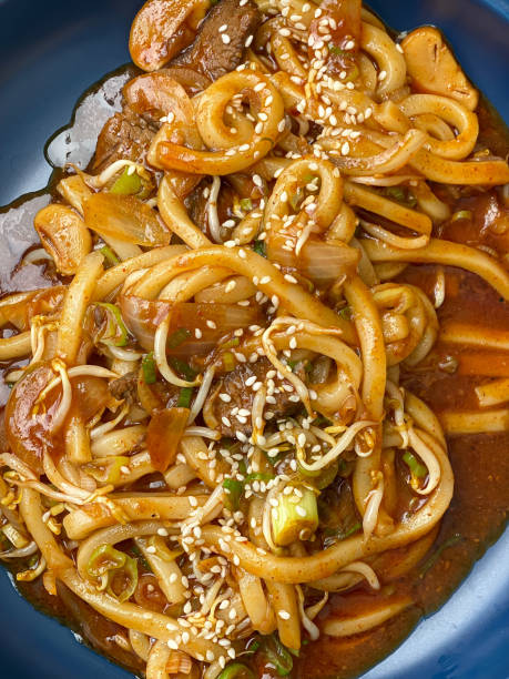 istock Korean spicy udon noodles 1743838361
