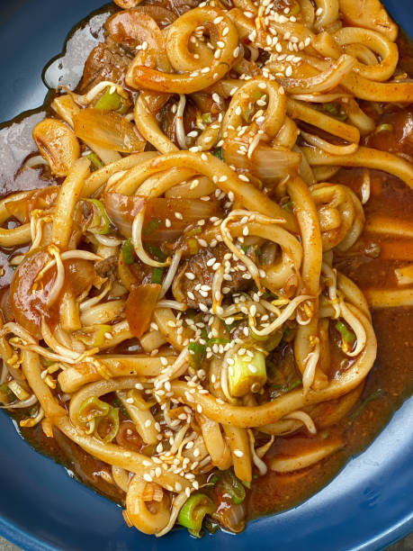 istock Korean spicy udon noodles 1743838367