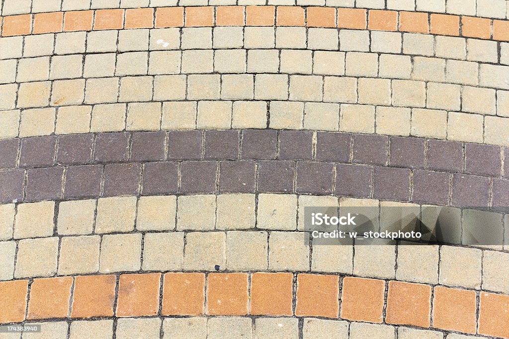 Velho textura de passagem de tijolos - Foto de stock de Antigo royalty-free