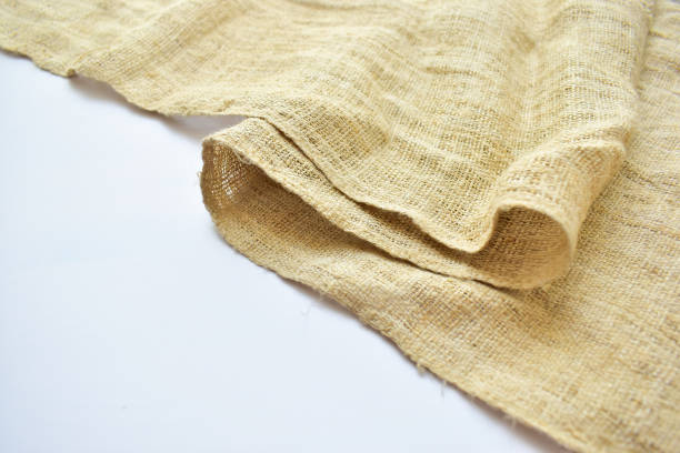 istock torn sackcloth isolated on white background, burlap fabric texture for design 1743842492