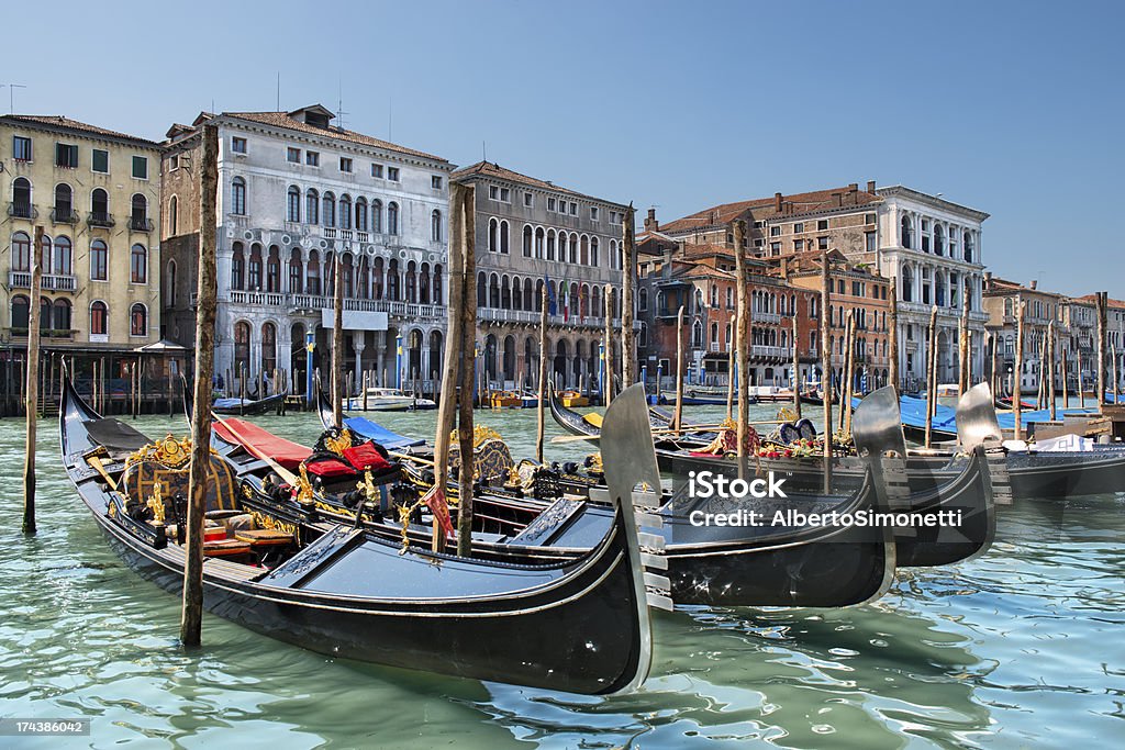 Gondole sul Canal Grande, Wenecja) - Zbiór zdjęć royalty-free (Wenecja - Włochy)