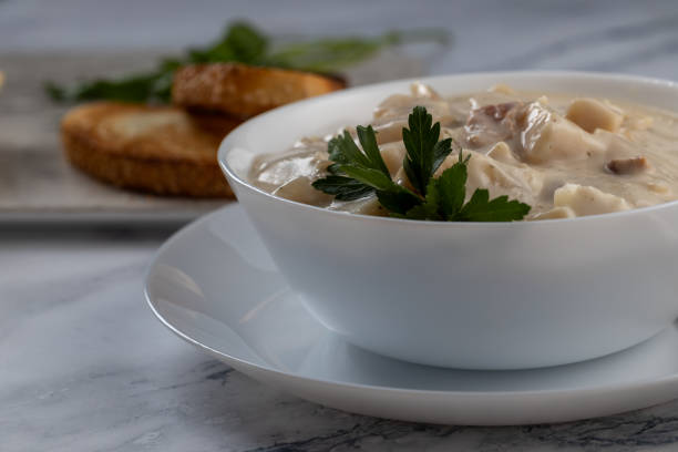 istock Cream soup with potato 1743893437