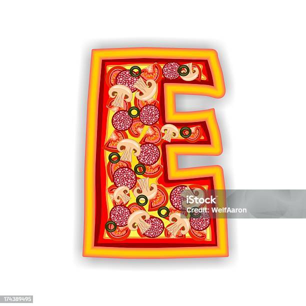 피자알파벳 E 는 알파벳 광고에 대한 스톡 사진 및 기타 이미지 - 광고, 라벨, 레스토랑
