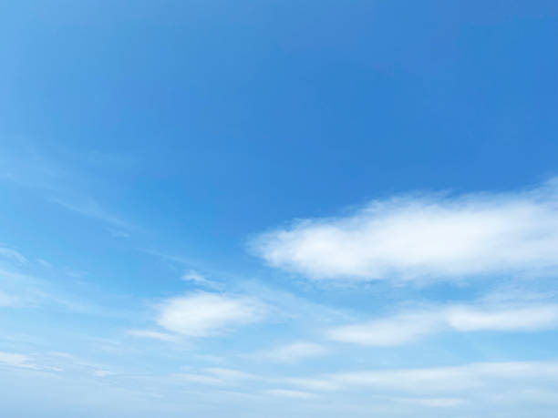 istock Beautiful clouds during spring time in a Sunny day. Blue sky and white fluffy clouds 1743900993