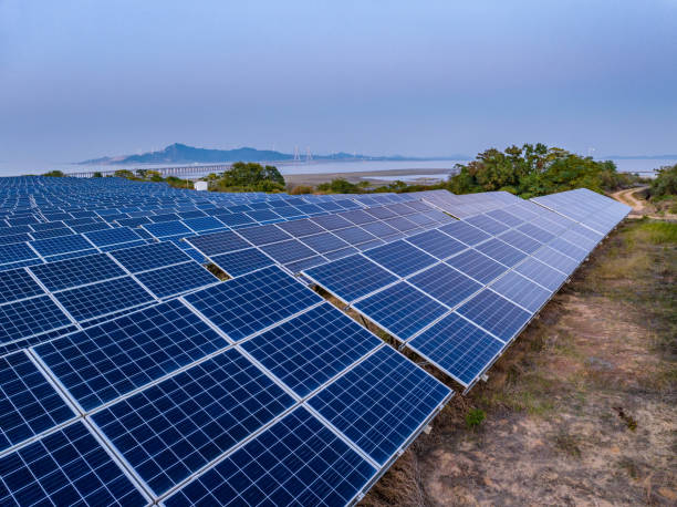 istock Solar panels and wind power generation equipment 1743911130