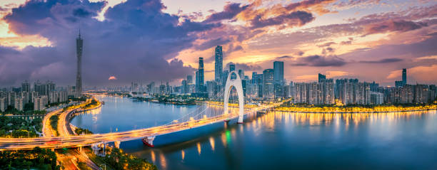 istock Guangzhou downtown financial district skyline panorama 1743913418