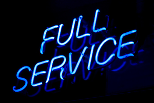 Full Service Neon Sign